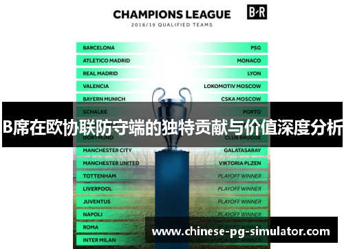 B席在欧协联防守端的独特贡献与价值深度分析